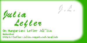 julia lefler business card